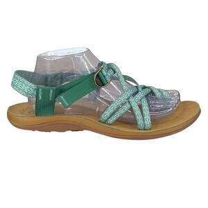 Chaco Women’s Diana Green White Strappy Sandals Size US 10